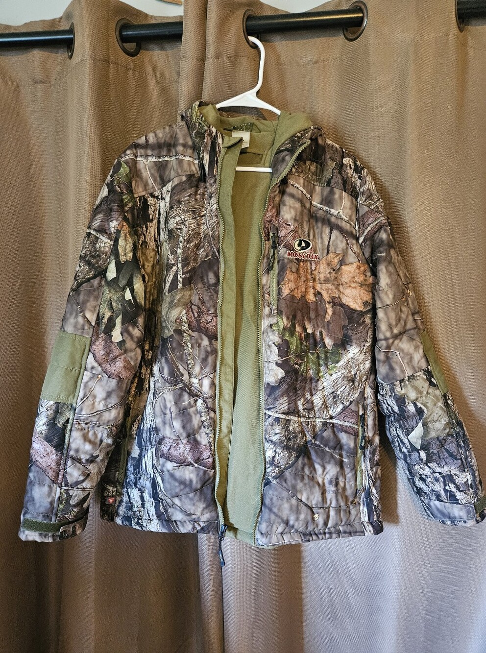 Mossy Oak Realtree Camo Quilted Jacket - Green Accent
